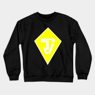 TJ "Tyler Jones" Yellow and White logo Crewneck Sweatshirt